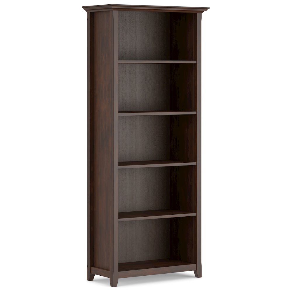 54 inch Wide Desk with 30 inch Wide Bookcase in Russet Brown (Set of 2). Picture 3