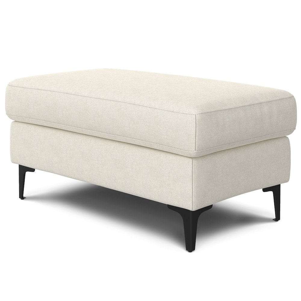 Ava Ottoman In Tightly Woven Performance Fabric. Picture 3