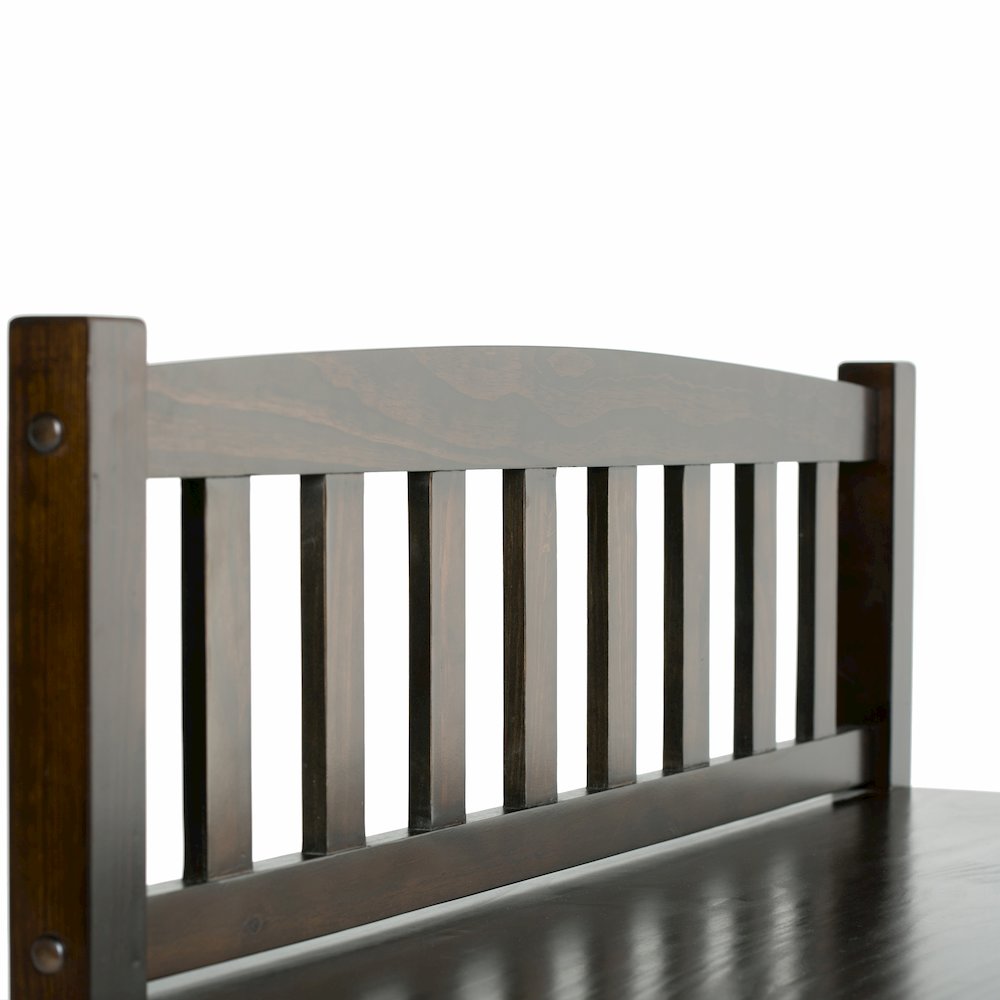 Burlington 42 inch Wide Solid Wood Transitional Entryway Storage Bench. Picture 3