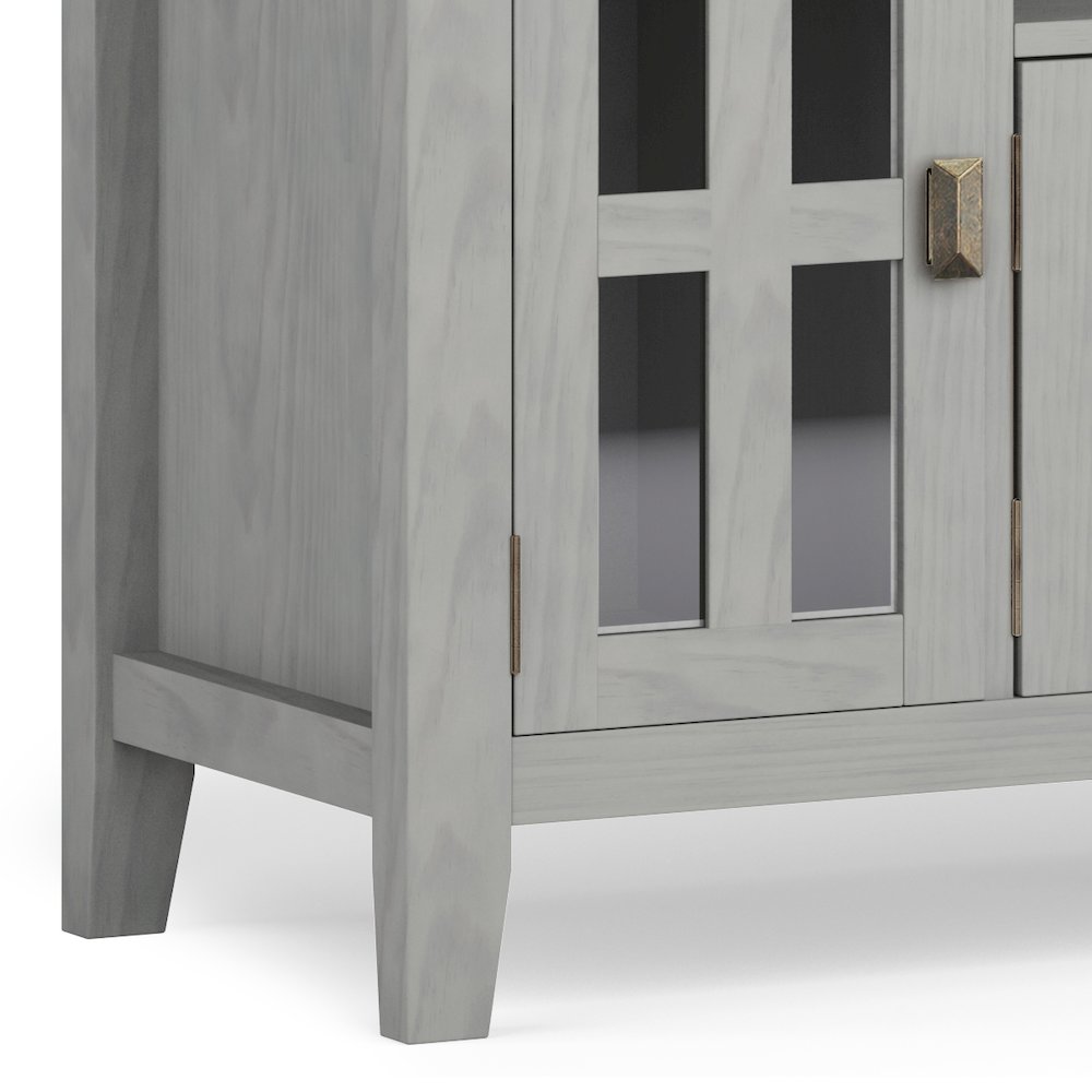 Artisan Solid Wood 72 Inch Tv Media Stand In Fog Grey For Tvs Up To 80 Inches. Picture 4