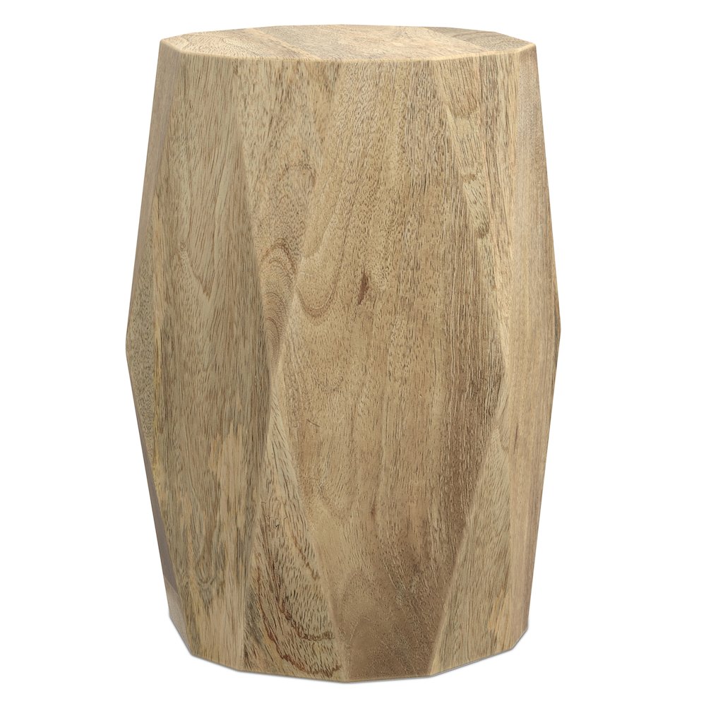 Judson 15 inch Wide Solid Mango Contemporary End Table in Natural, Assembled. Picture 1