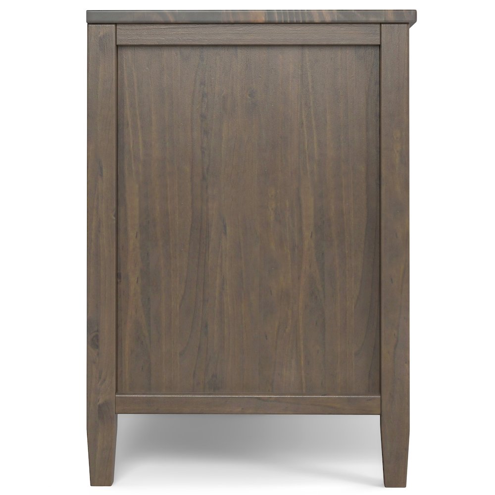 Ela Solid Wood 72 Inch Tv Media Stand In Smoky Brown For Tvs Up To 80 Inches. Picture 2