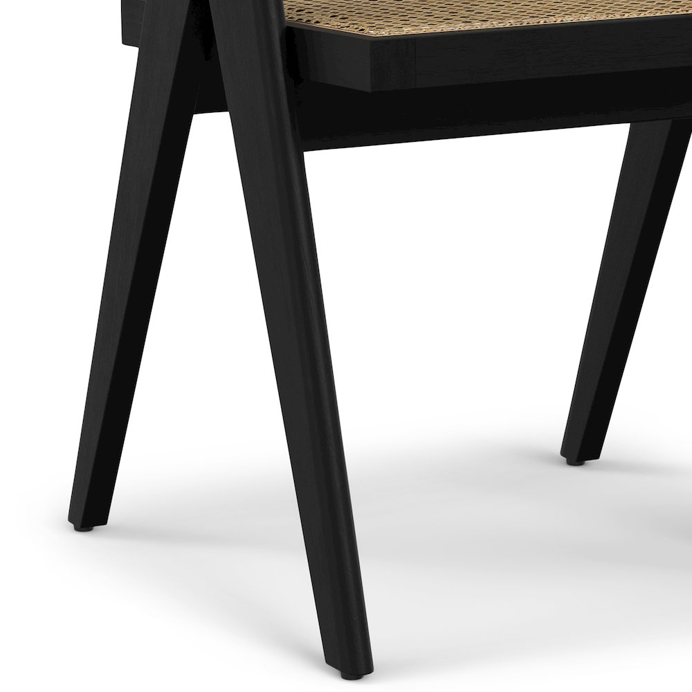 Regina Dining Arm Chair (Set of 2) in Black. Picture 7