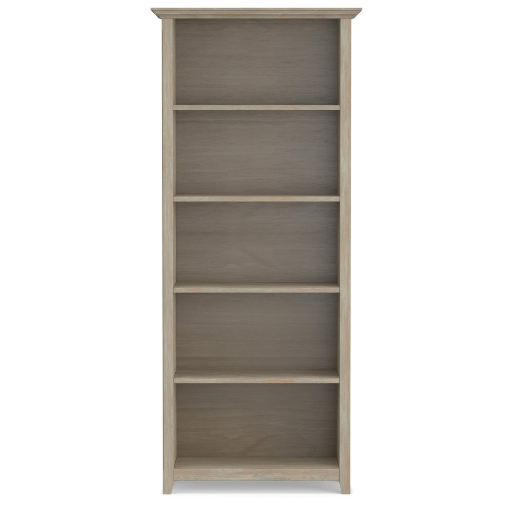 54 inch Wide Desk with 30 inch Wide Bookcase in Distressed Grey (Set of 2). Picture 4