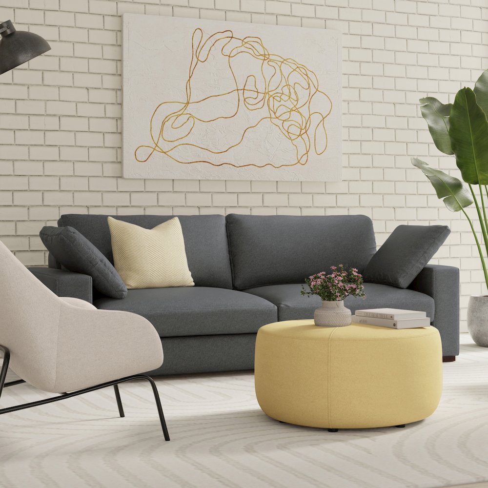 Charlie 78-Inch Sofa In Tightly Woven Performance Fabric. Picture 5
