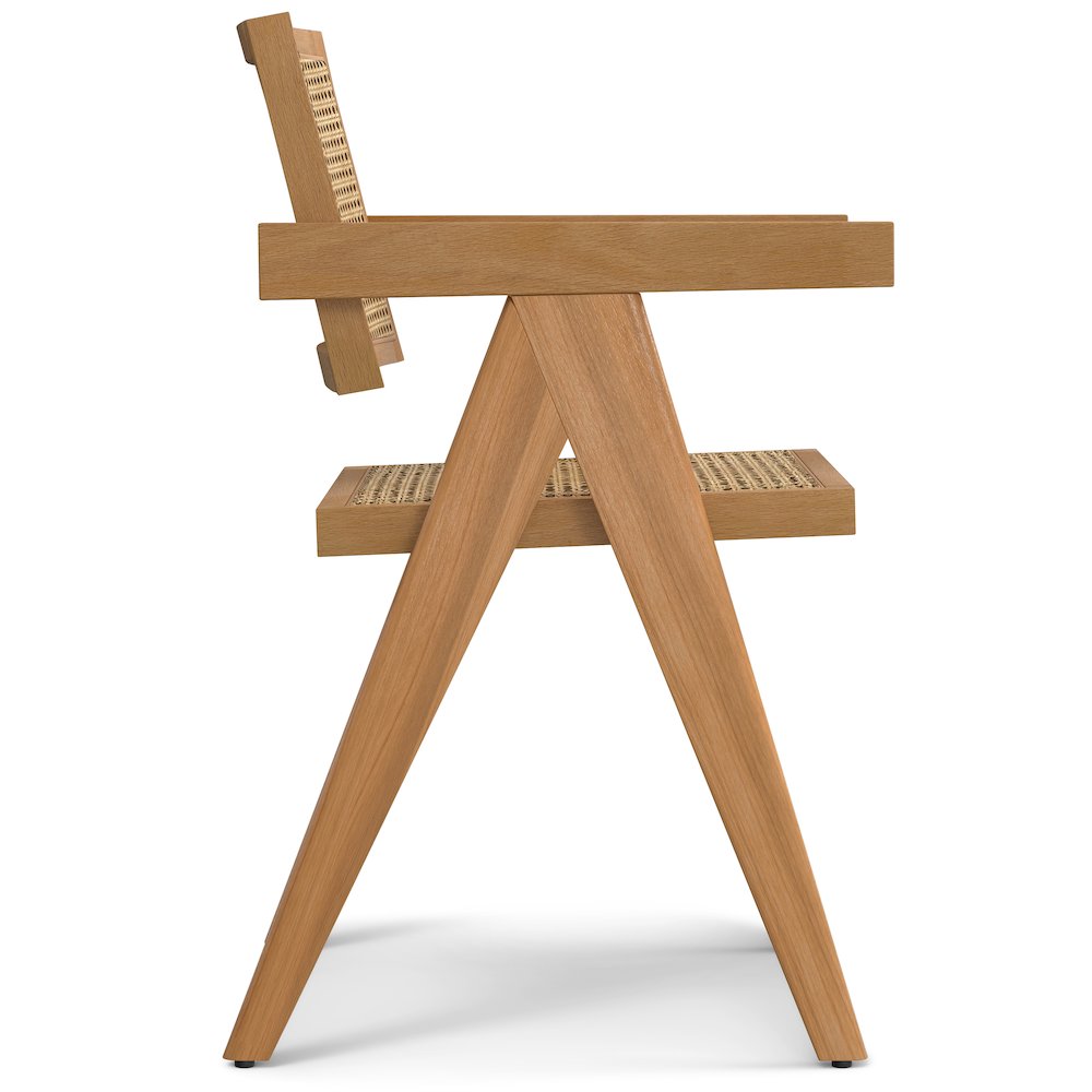 Regina Dining Arm Chair (Set of 2) in Natural. Picture 3