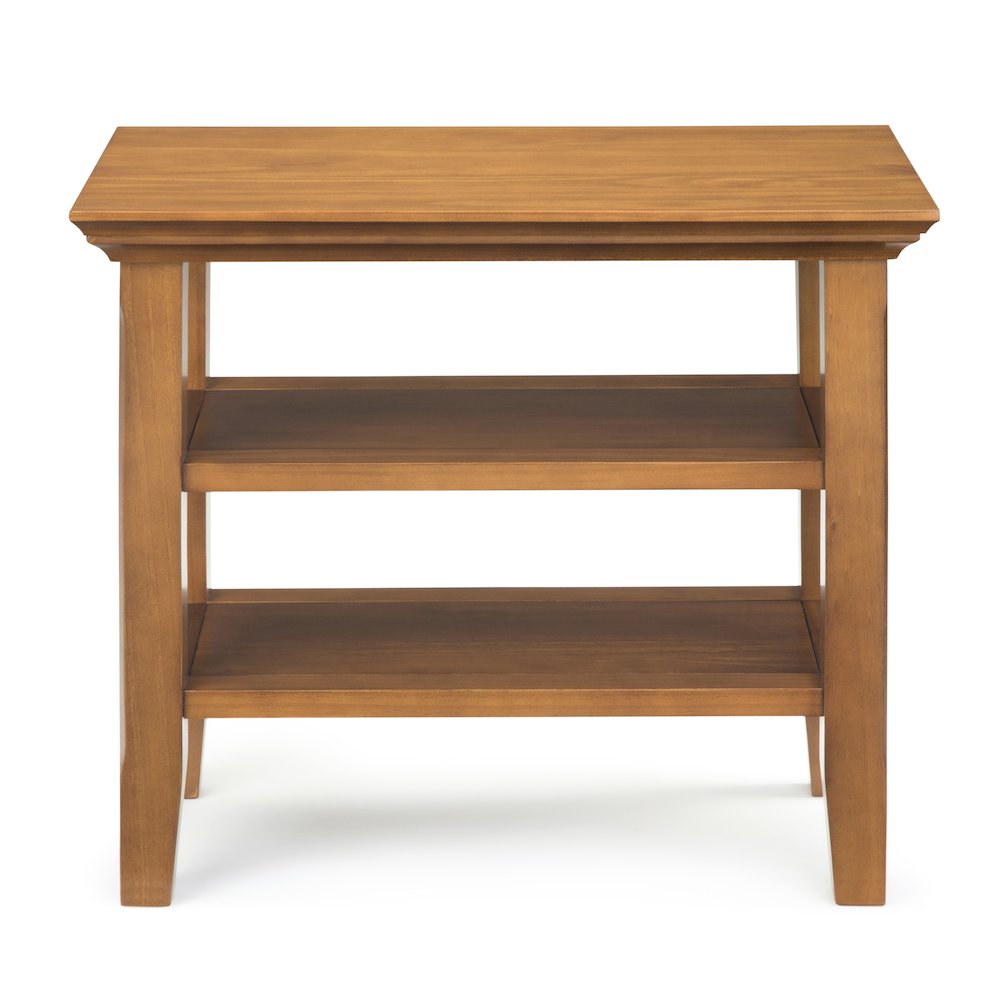 14 inch Transitional Narrow Side Table in Light Golden Brown (Set of 2). Picture 2
