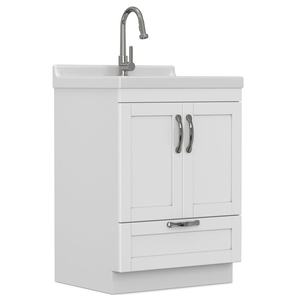 Maile All-In-One 24-Inch Laundry Utility Sink And Cabinet. Picture 3