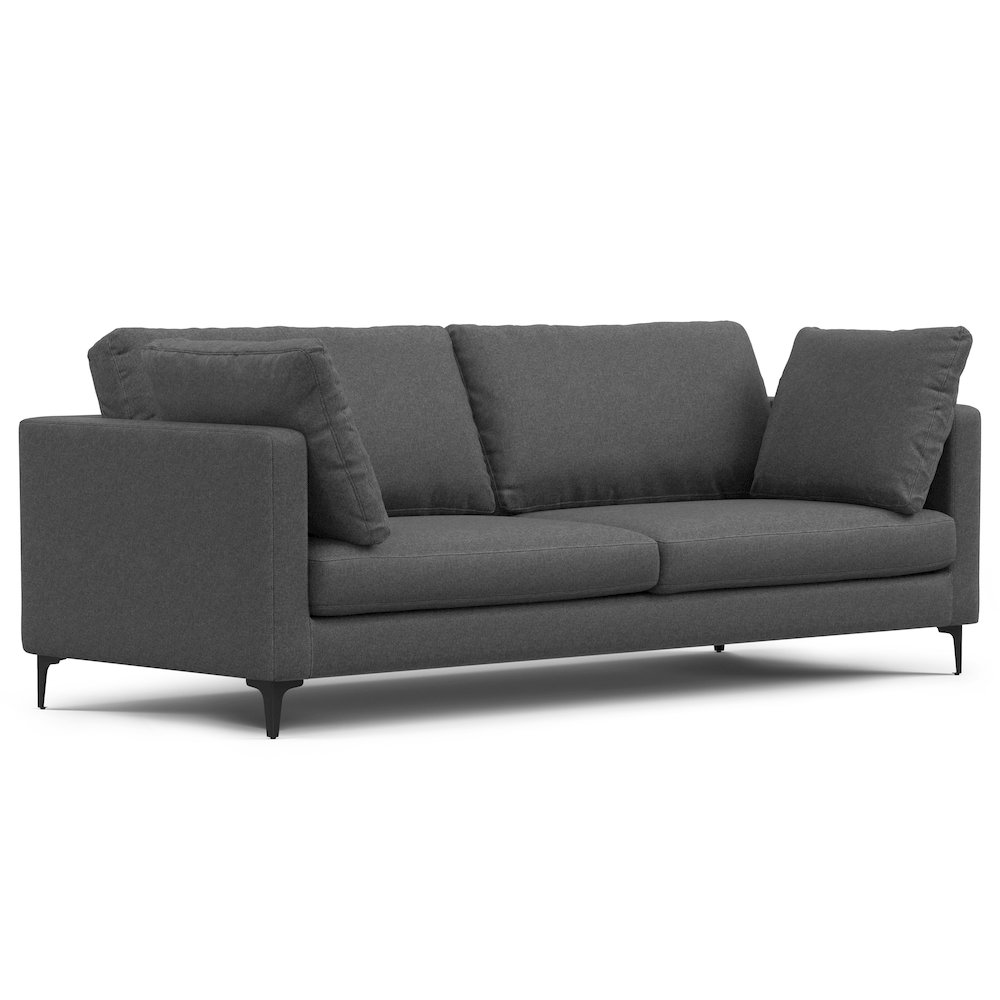 Ava 90-Inch Sofa And Ottoman Set In Tightly Woven Performance Fabric. Picture 4