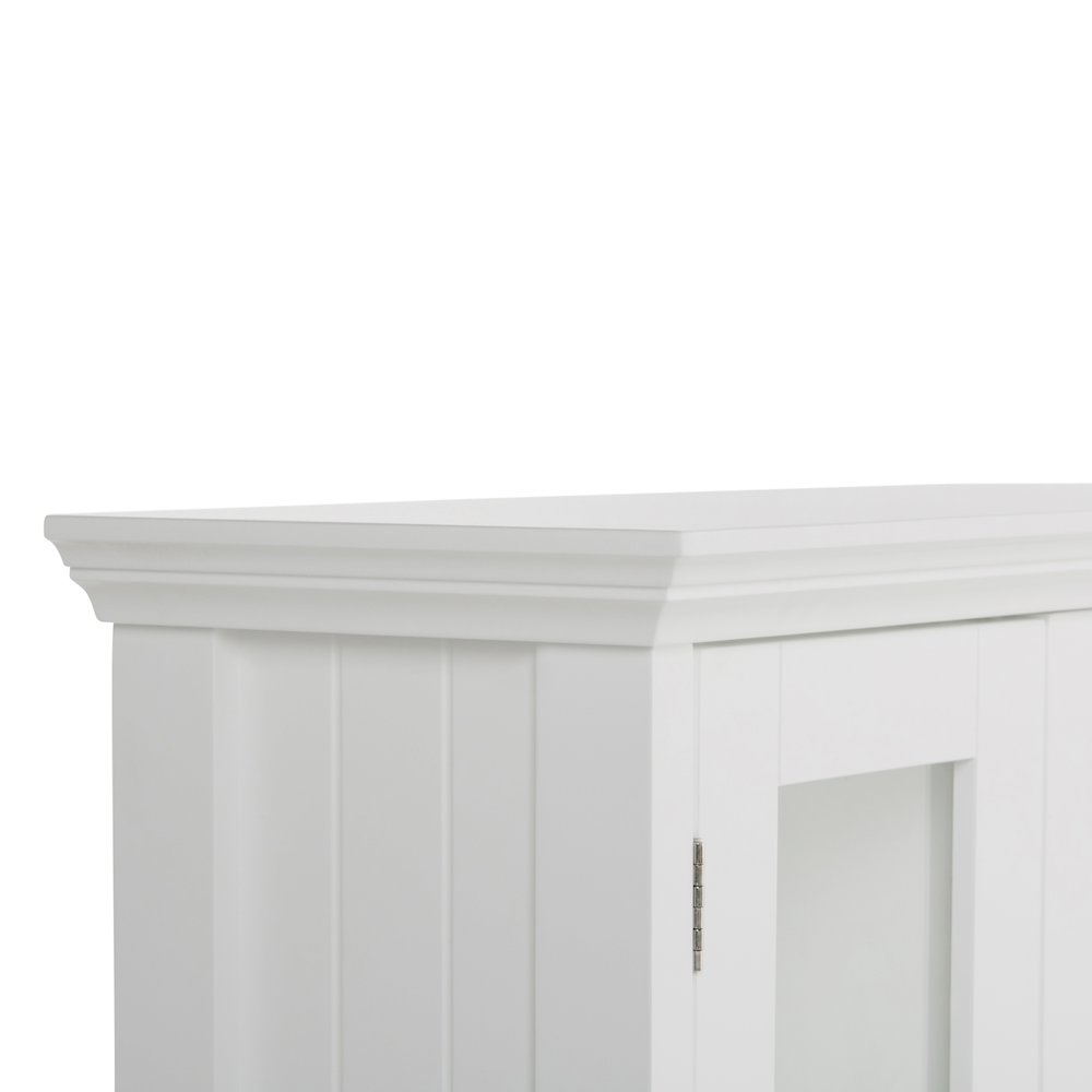 Acadian 28 inch H x 24 inch W Solid Wood Double Door Wall Cabinet in Pure White. Picture 2