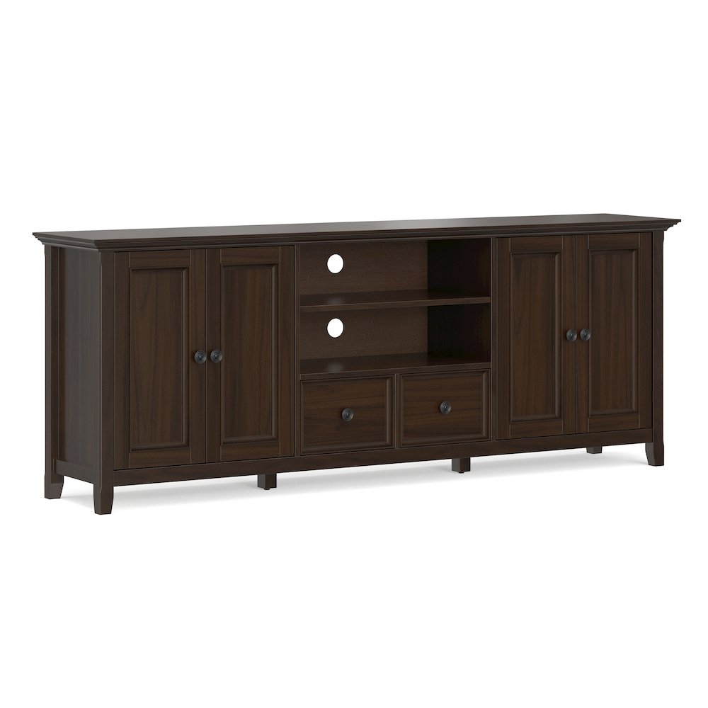 Amherst 84 inch Wide Solid Wood Transitional TV Stand For TVs up to 90 inches. Picture 1