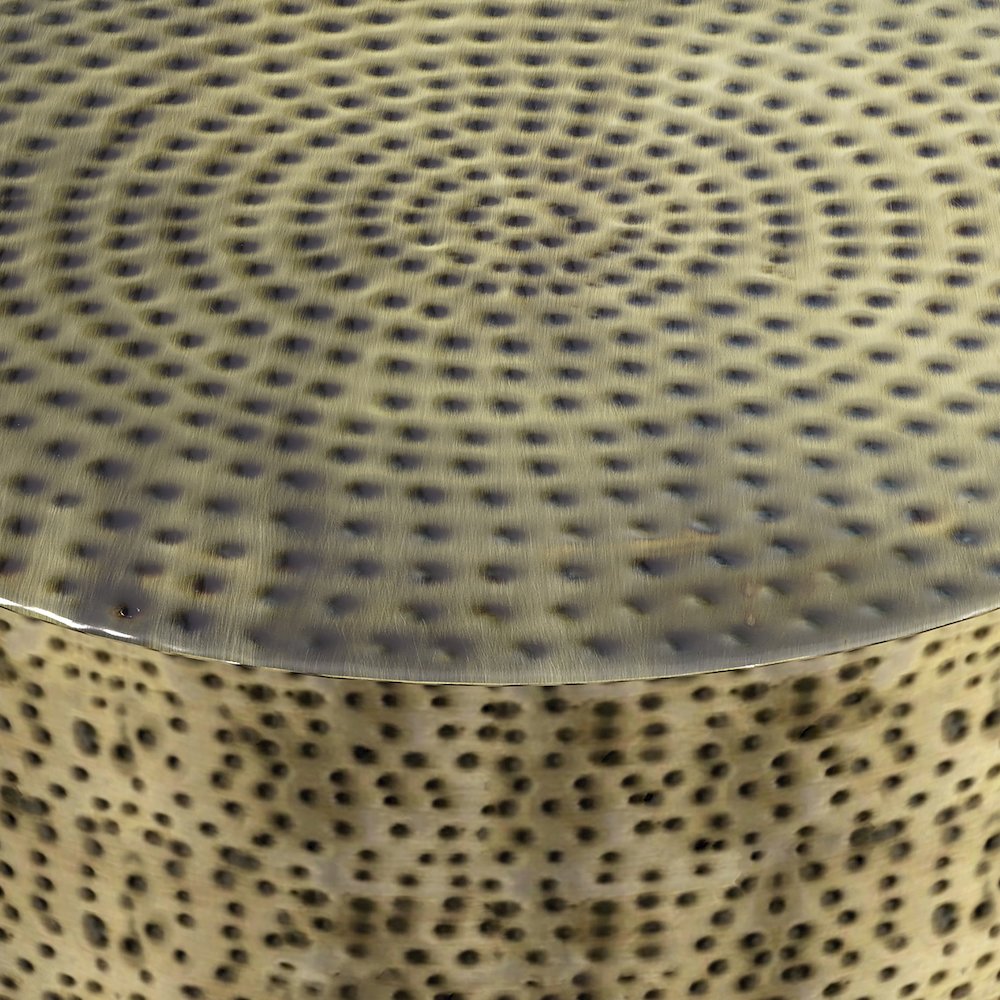 Montrose Metal Coffee Table In Antique Gold /Black. Picture 3