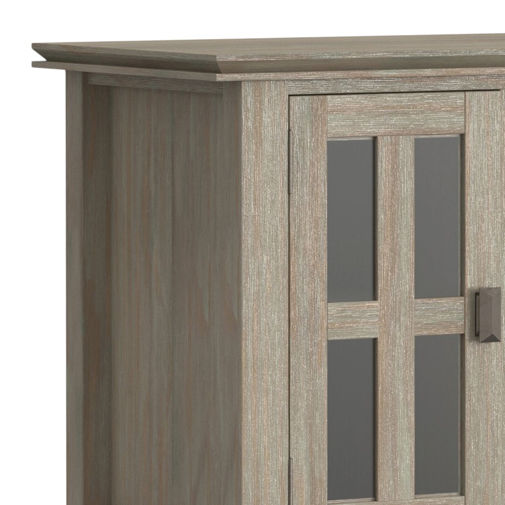 72 Inch Tv Media Stand In Distressed Grey For Tvs Up To 80 Inches. Picture 2
