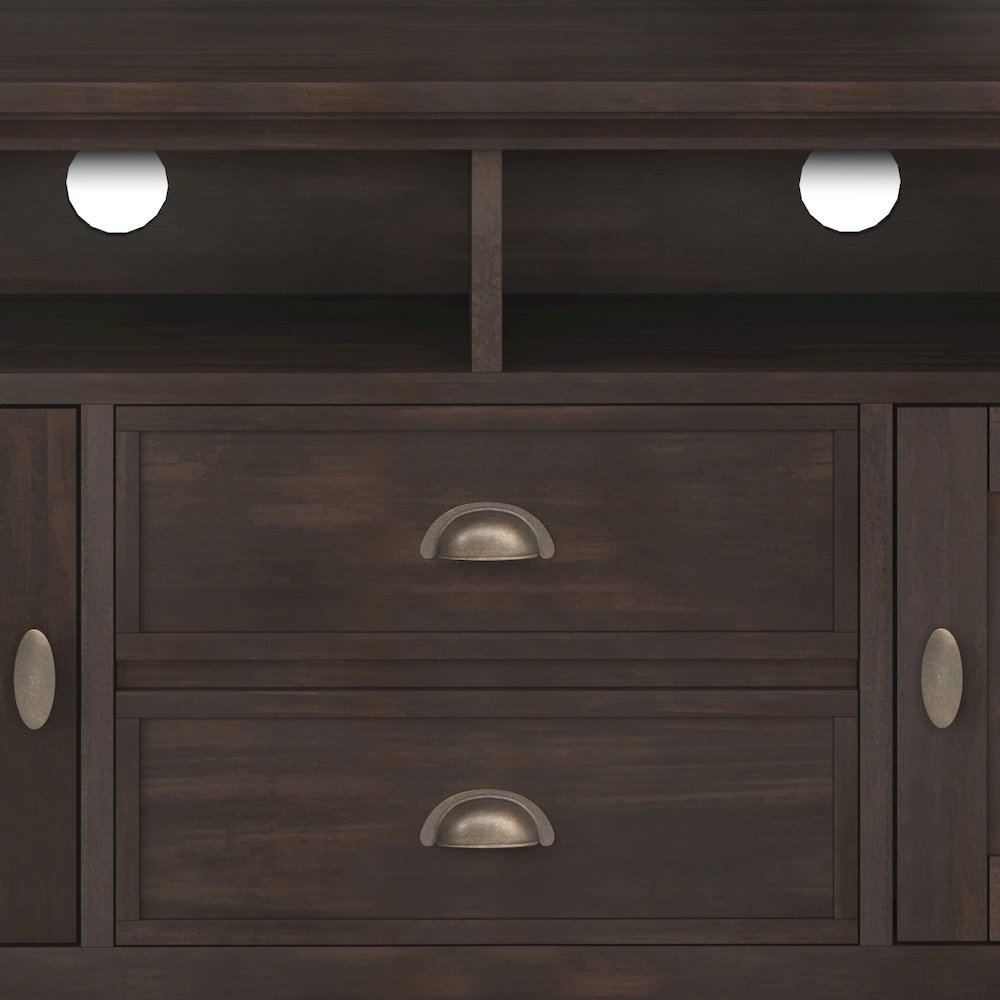 72 Inch Tv Media Stand In Brunette Brown For Tvs Up To 80 Inches. Picture 4