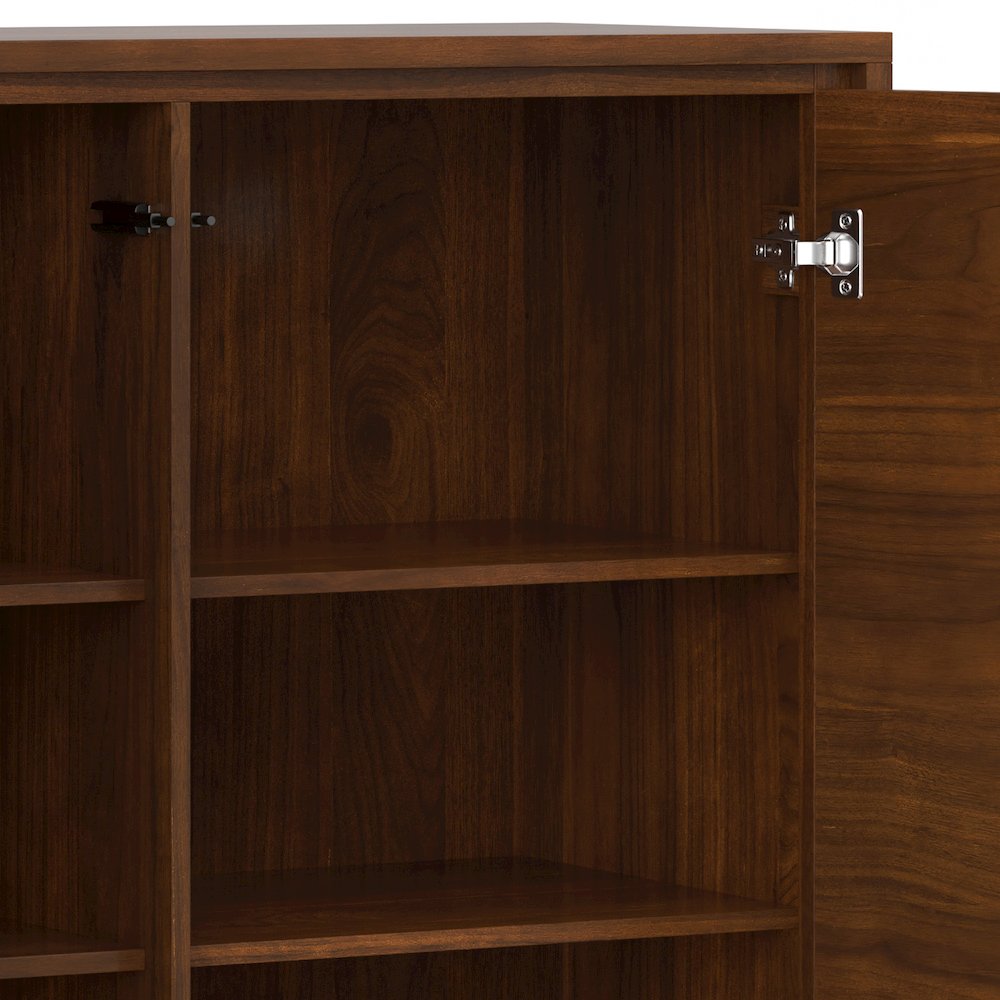 Lowry 39 Inch Walnut Storage Cabinet (Set Of 2). Picture 5