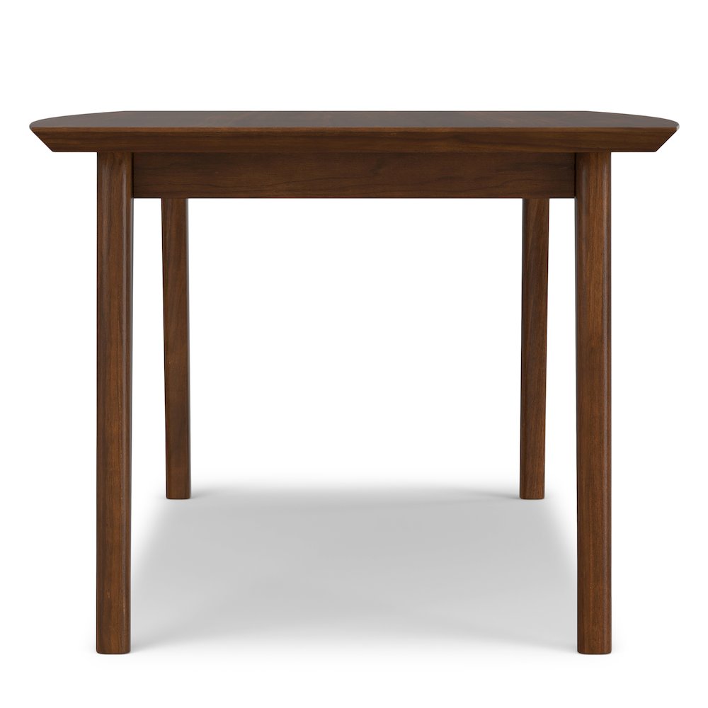 Draper Solid Wood Mid Century Rectangle Dining Table In Walnut Veneer. Picture 7