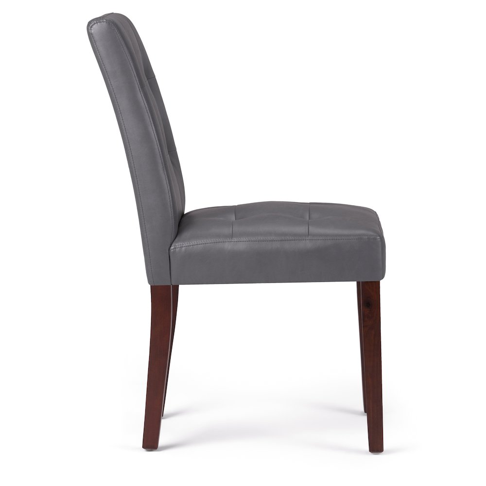 Andover Solid Wood Parson Dining Chair (Set Of 2) In Stone Grey. Picture 3