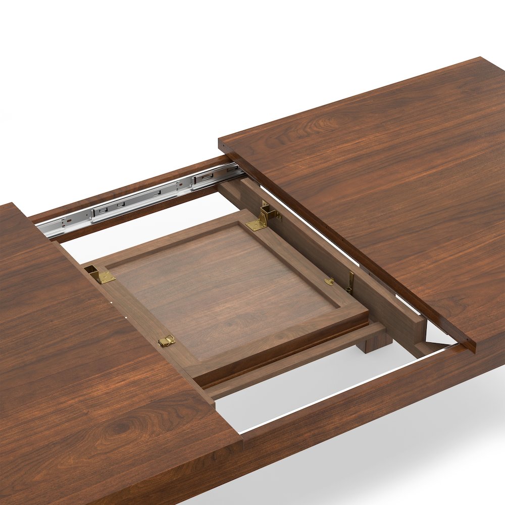 Wilson Extendable Dining Table In Walnut Veneer. Picture 11