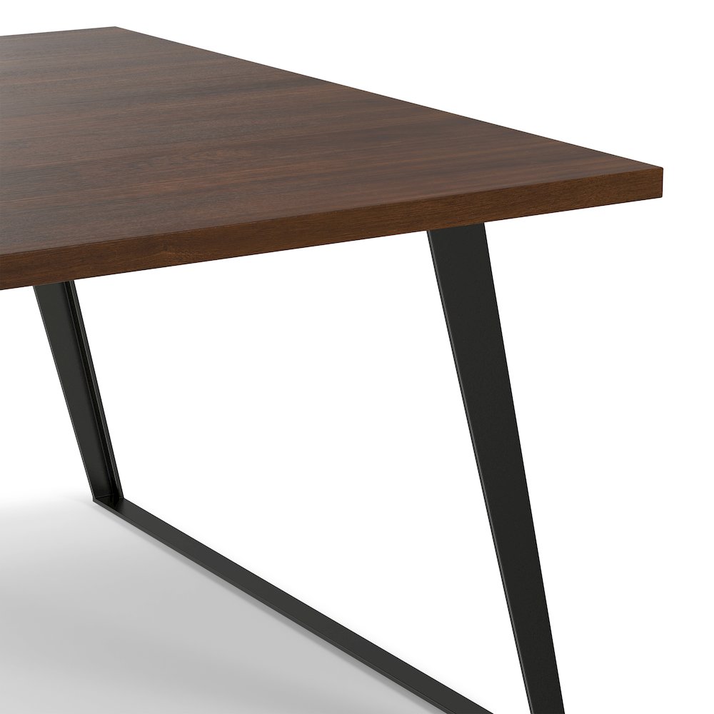 Lowry Square Dining Table In Walnut Veneer. Picture 9