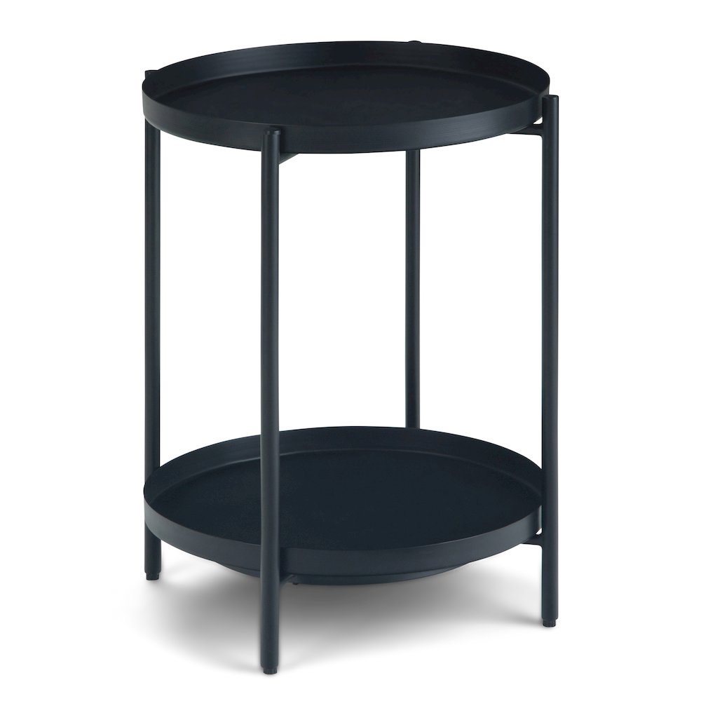 Monet Metal End Table In Black. Picture 1