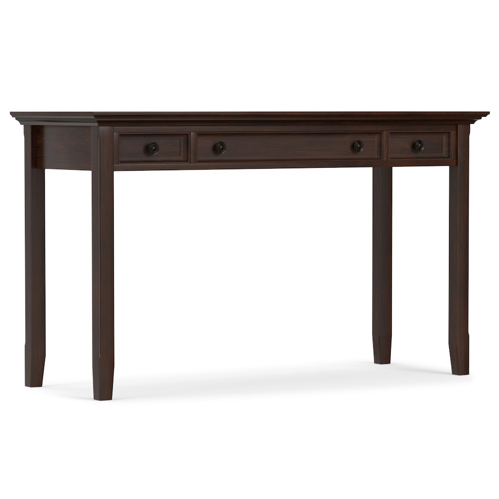 54 inch Wide Desk with 30 inch Wide Bookcase in Russet Brown (Set of 2). Picture 2