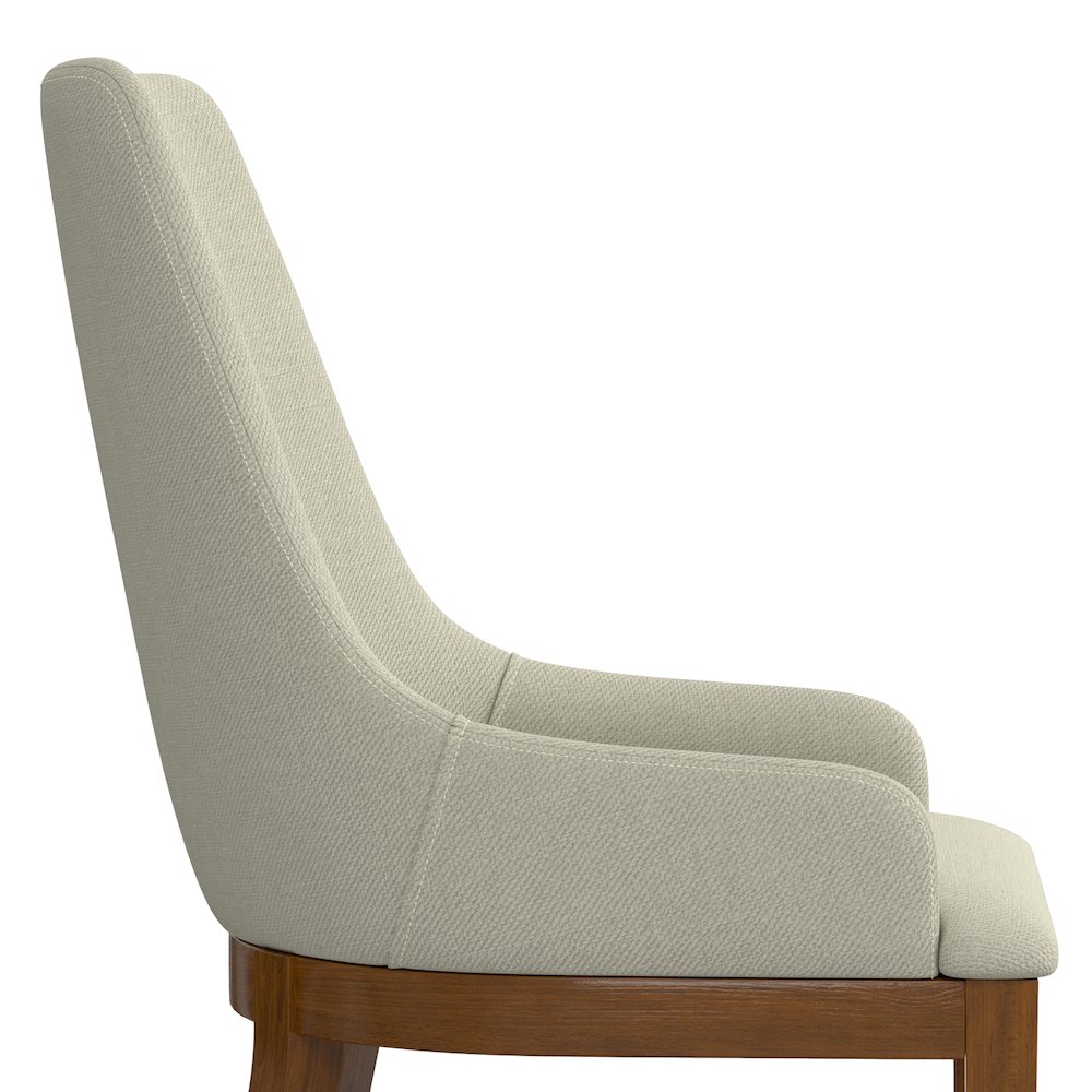Stephanie Dining Chair (Set of 2) in Natural Linen Look Fabric. Picture 9