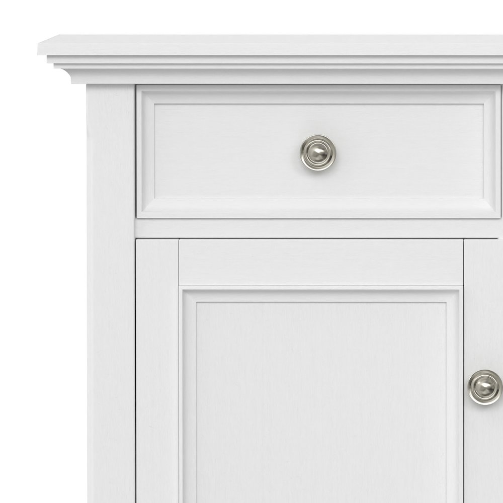 Amherst 36 inch Wide Solid Wood Transitional Storage Cabinet in White. Picture 5