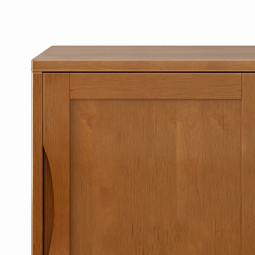 Harper Solid Wood 30 Inch Storage Cabinet In Teak Brown (Set Of 2). Picture 3