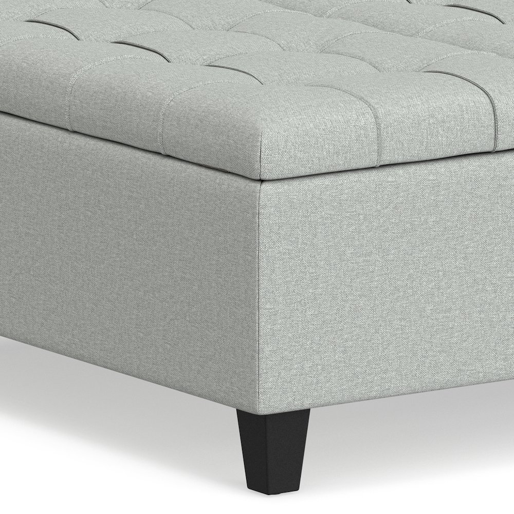 Harrison 36 inch Wide Transitional Coffee Table Storage Ottoman. Picture 6