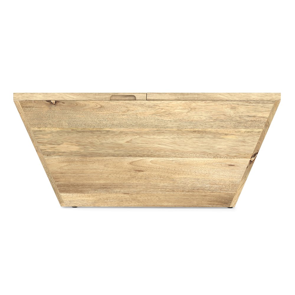 Abba 36 inch Wide Solid Mango Modern Lift Top Coffee Table in Natural. Picture 3