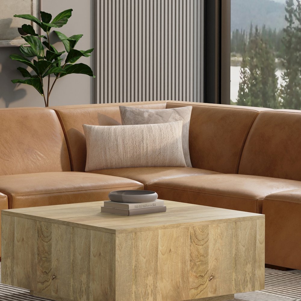 Rex Corner Sofa Module In Genuine Leather. Picture 5