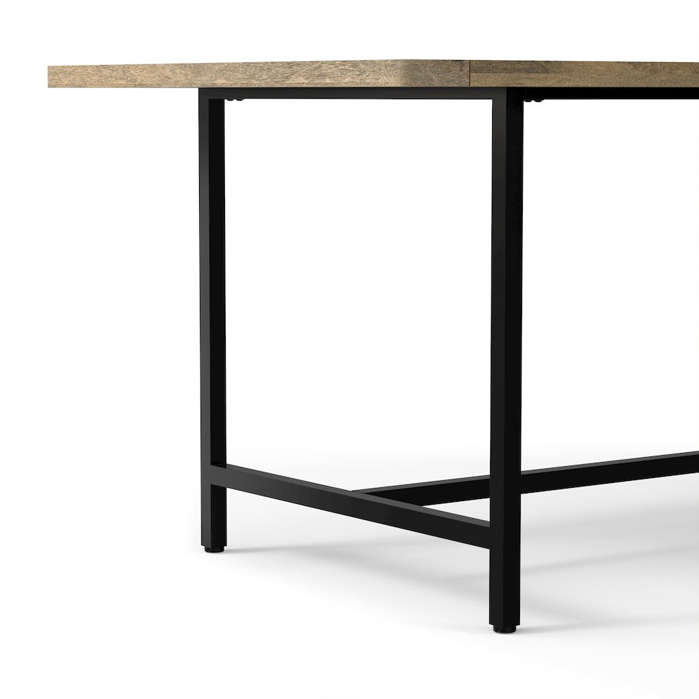 Campbell Dining Table In Grey Wash. Picture 9