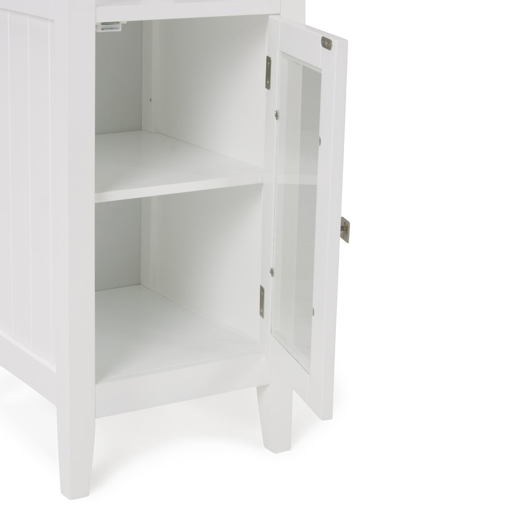 Acadian Bath Storage Tower in Pure White. Picture 8
