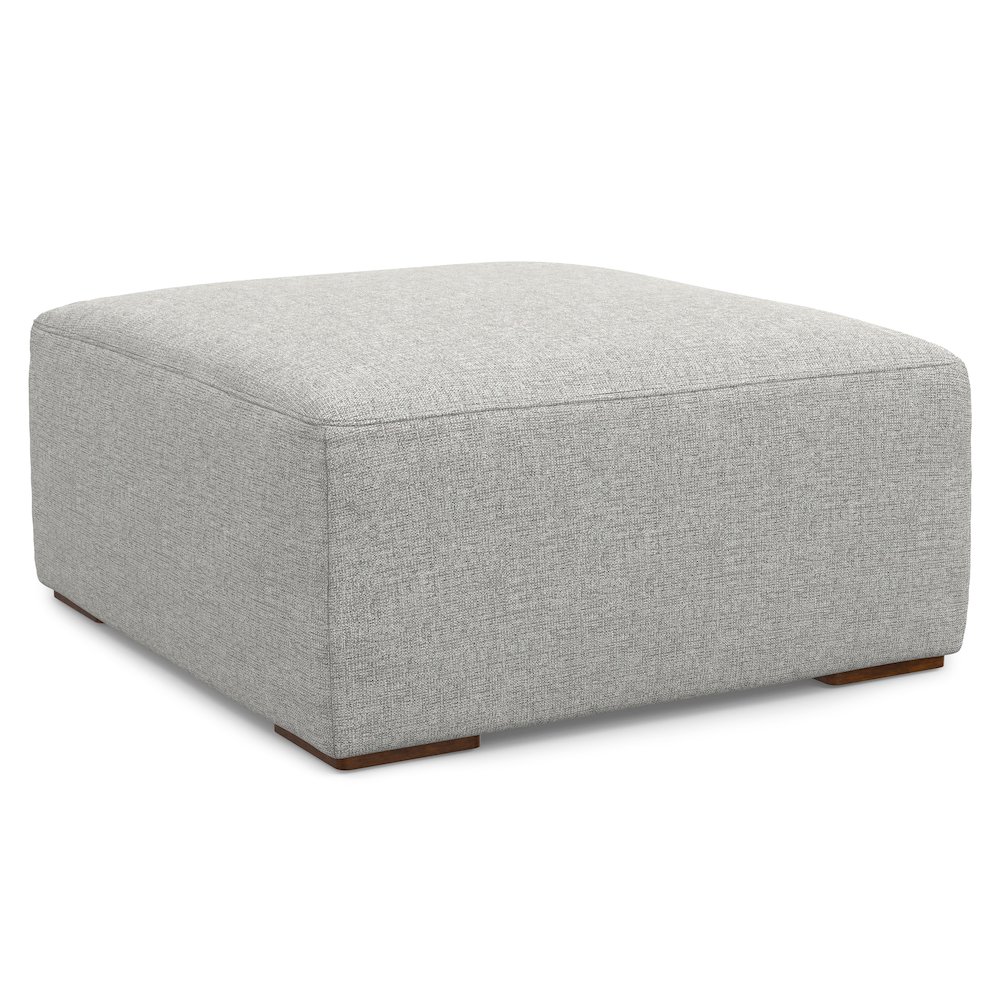 Rex Ottoman In Tightly Woven Performance Fabric. Picture 2