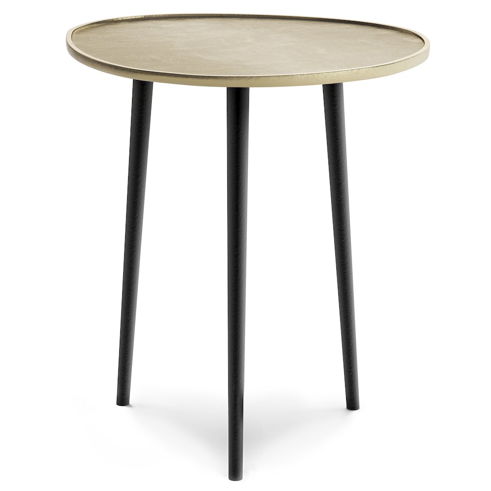 Tanner Metal Side Table In Gold. Picture 2