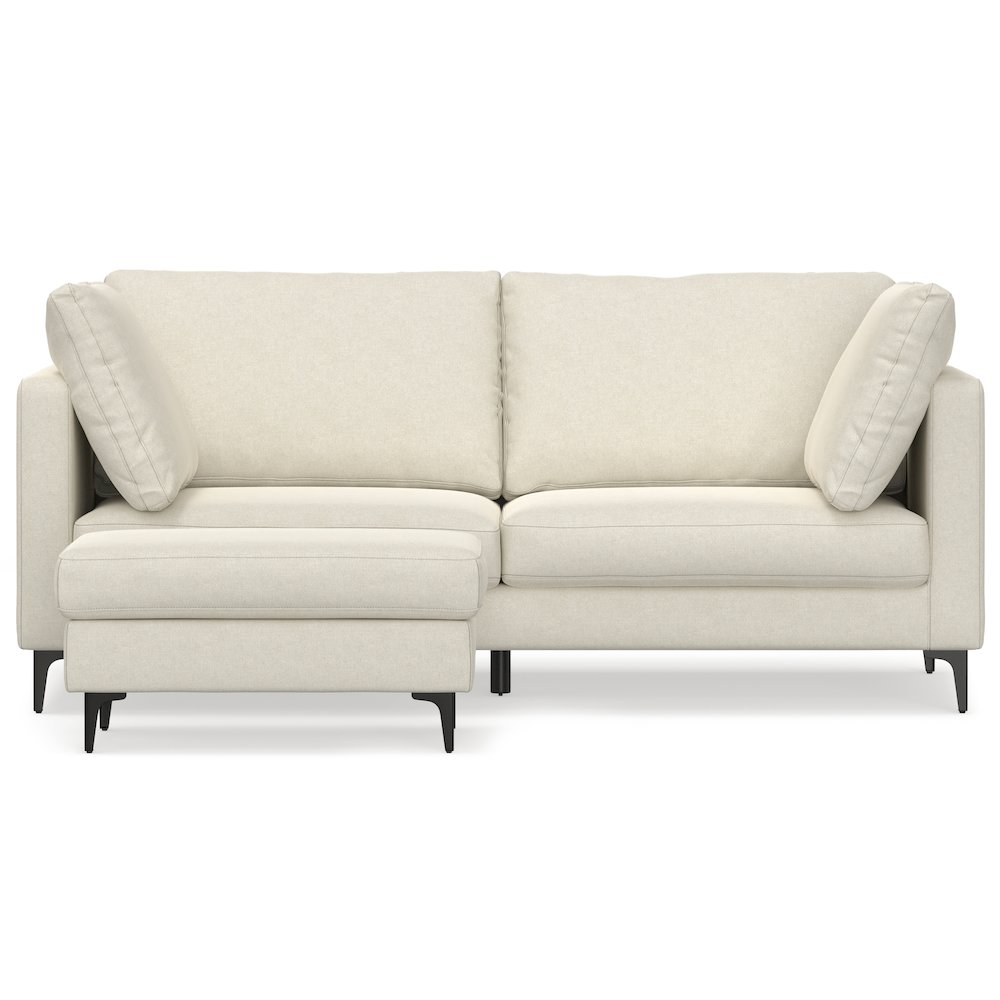 Ava 76-Inch Sofa And Ottoman Set In Tightly Woven Performance Fabric. Picture 3