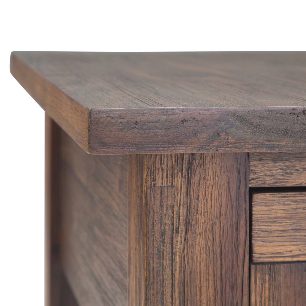 14 inch Solid Acacia Rustic Narrow Side Table (Set of 2). Picture 3
