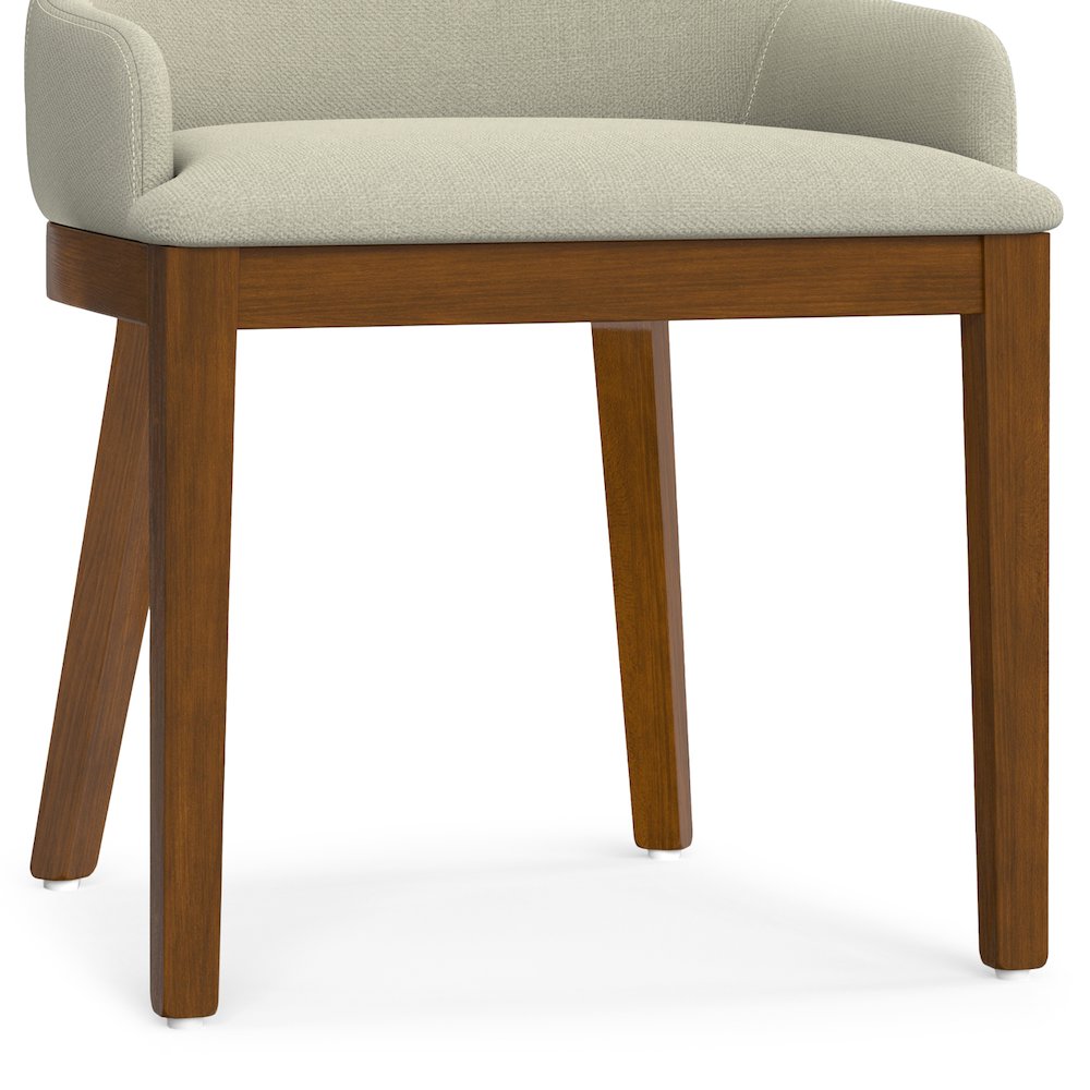 Stephanie Dining Chair (Set of 2) in Natural Linen Look Fabric. Picture 7