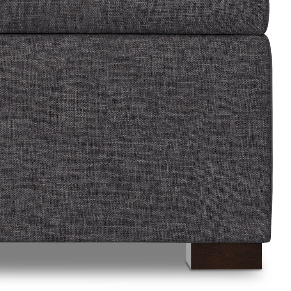 36 inch Wide Contemporary Square Square Coffee Table Storage Ottoman. Picture 6