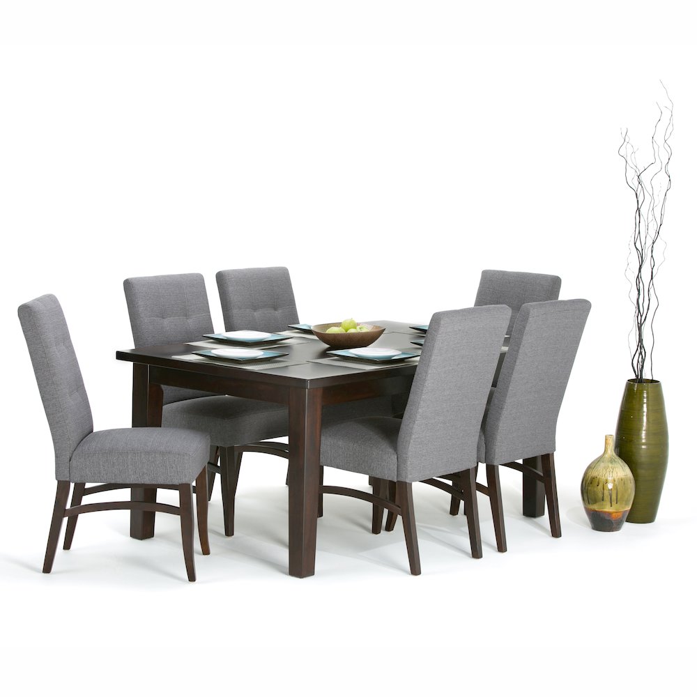 Eastwood Solid Hardwood Rectangle Dining Table In Java Brown. Picture 5