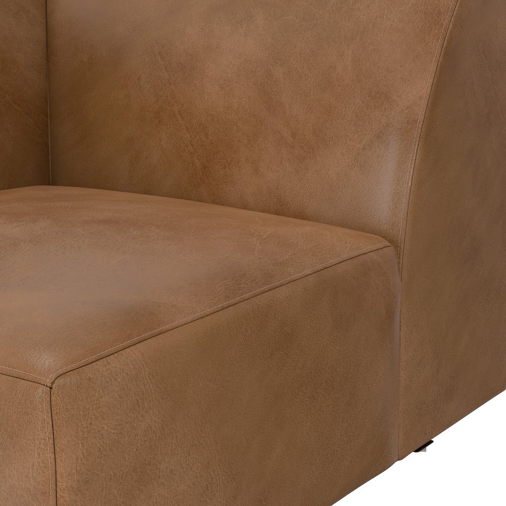 Rex Corner Sofa Module In Genuine Leather. Picture 4