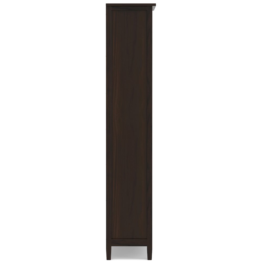 72"W TV Stand with Two 26"W Bookcases in Tobacco Brown (Set of 3). Picture 5