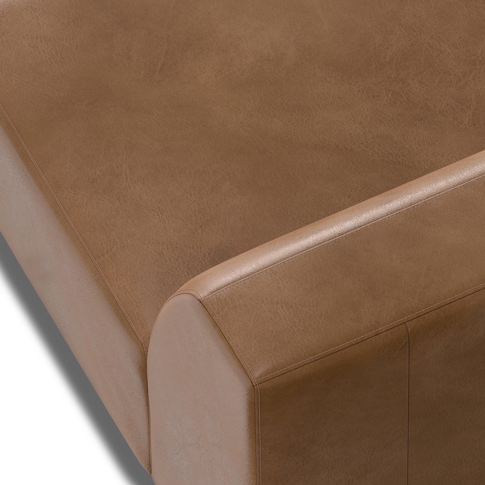 Rex Left-Arm Sofa Module In Genuine Leather. Picture 4