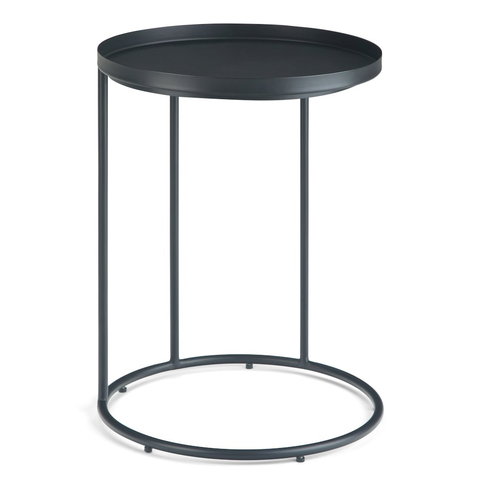 Monet Metal Side Table In Black. Picture 1