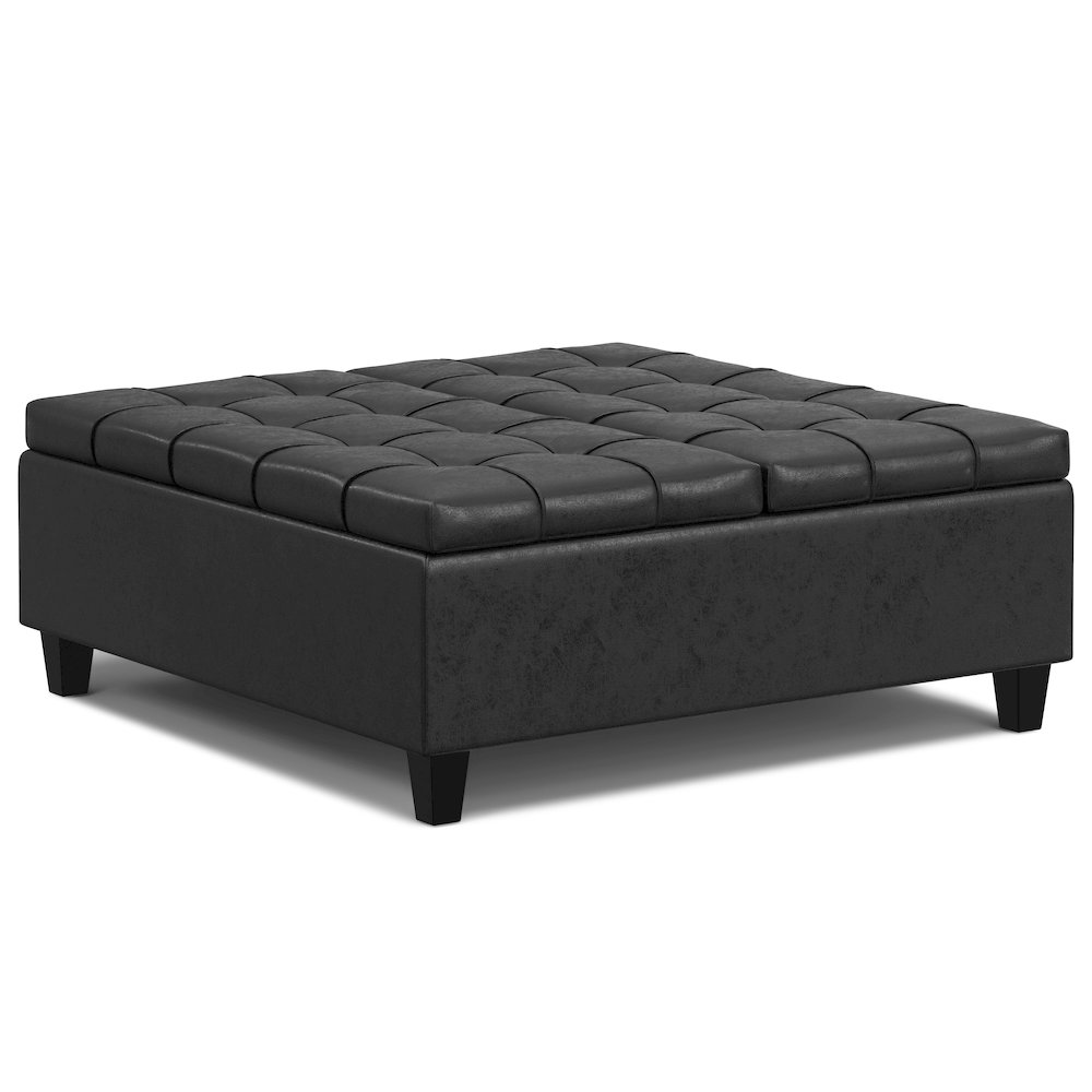 40 inch Wide Square Large Coffee Table Storage Ottoman. Picture 2