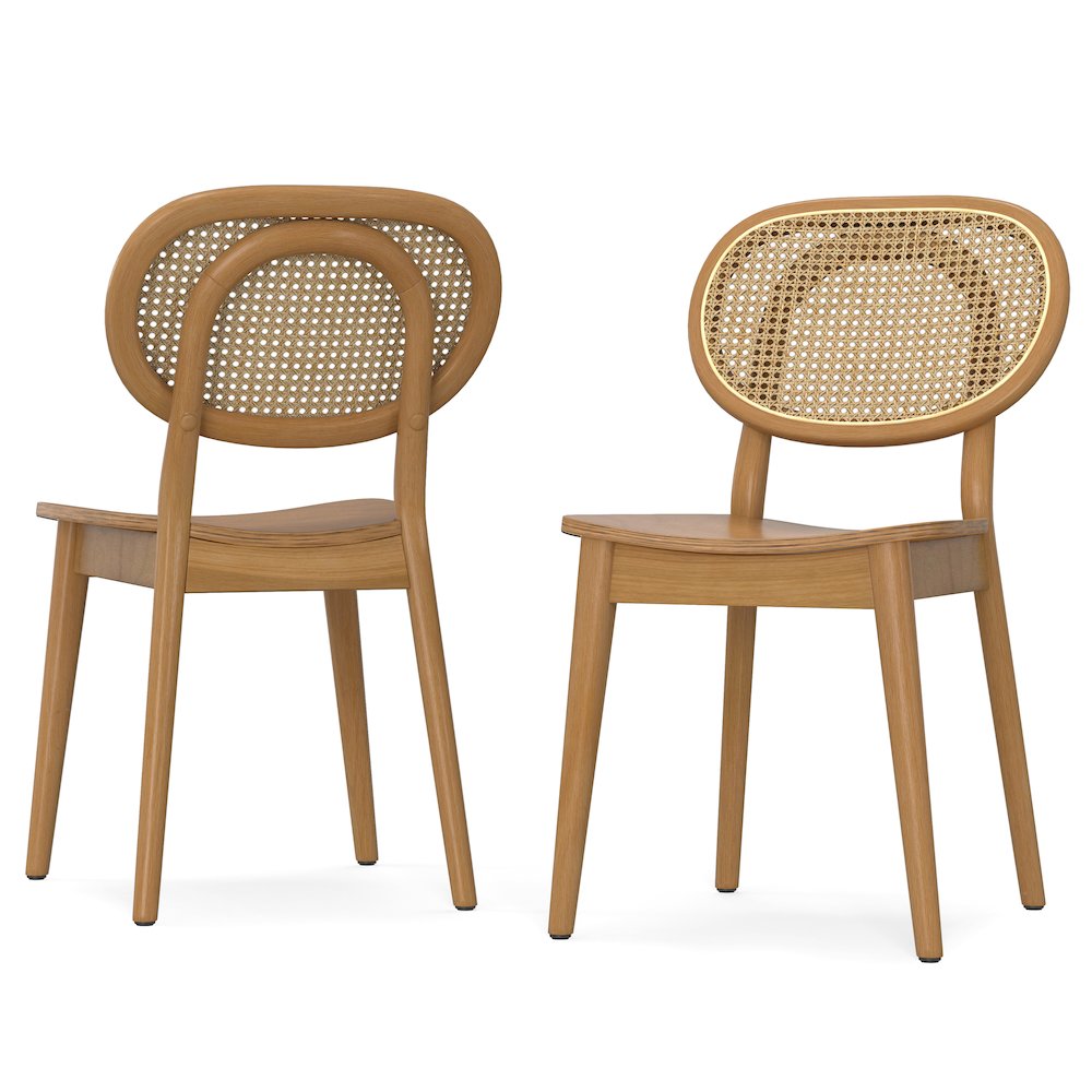 Rachel Dining Chair (Set of 2) in Natural. Picture 1