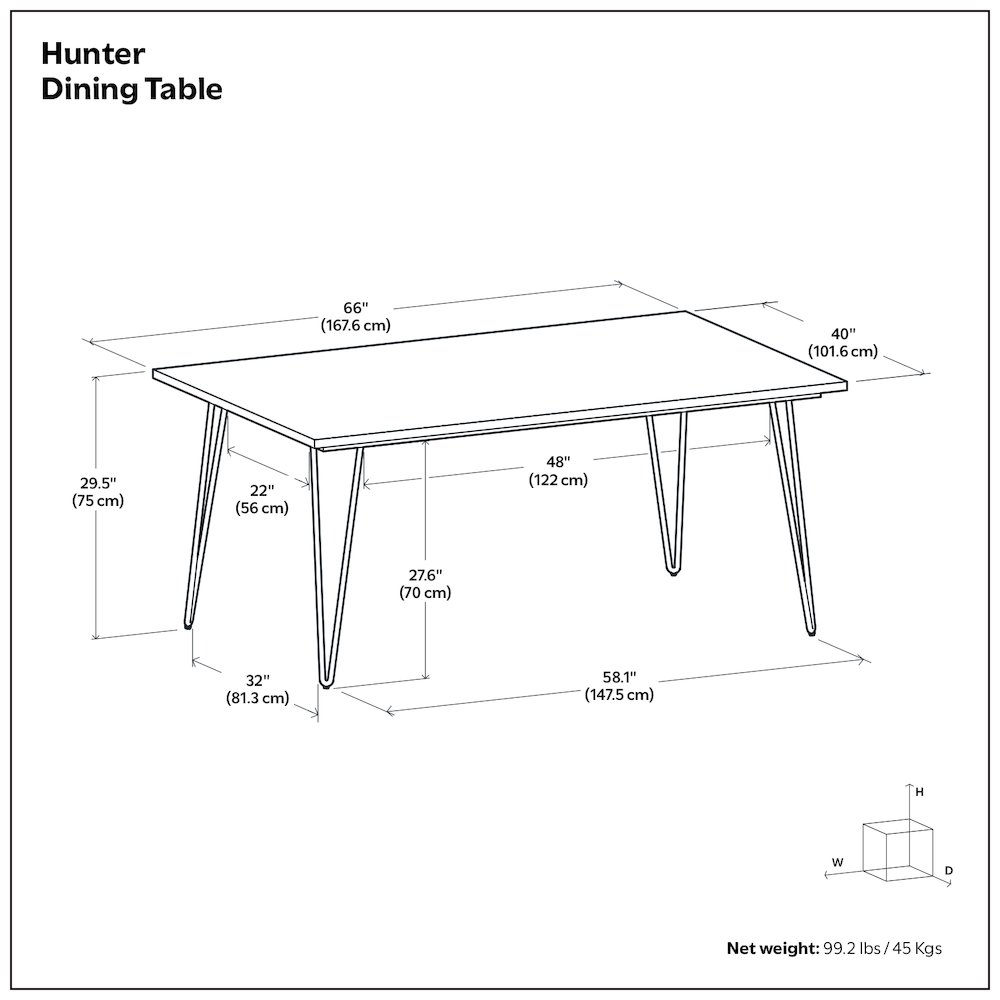 Hunter Dining Table In Oak. Picture 11