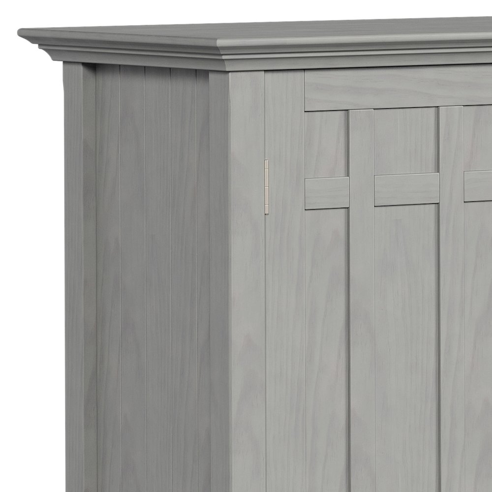 Bedford Solid Wood Sideboard Buffet And Wine Rack In Fog Grey. Picture 2