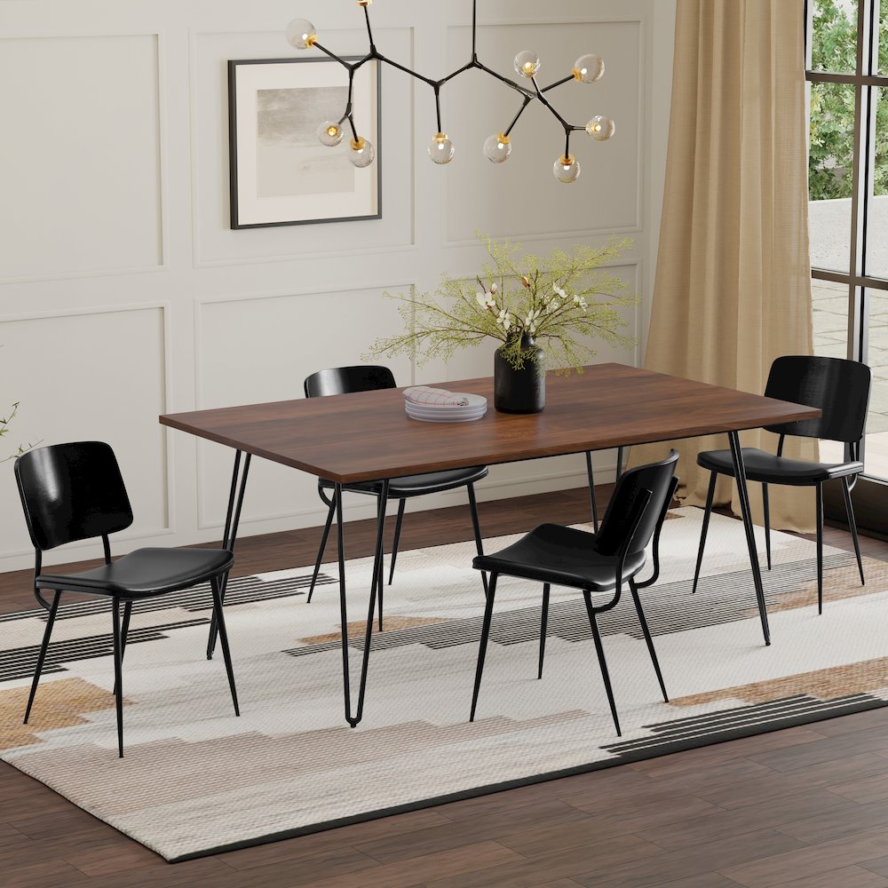 Hunter Dining Table In Walnut Veneer. Picture 2