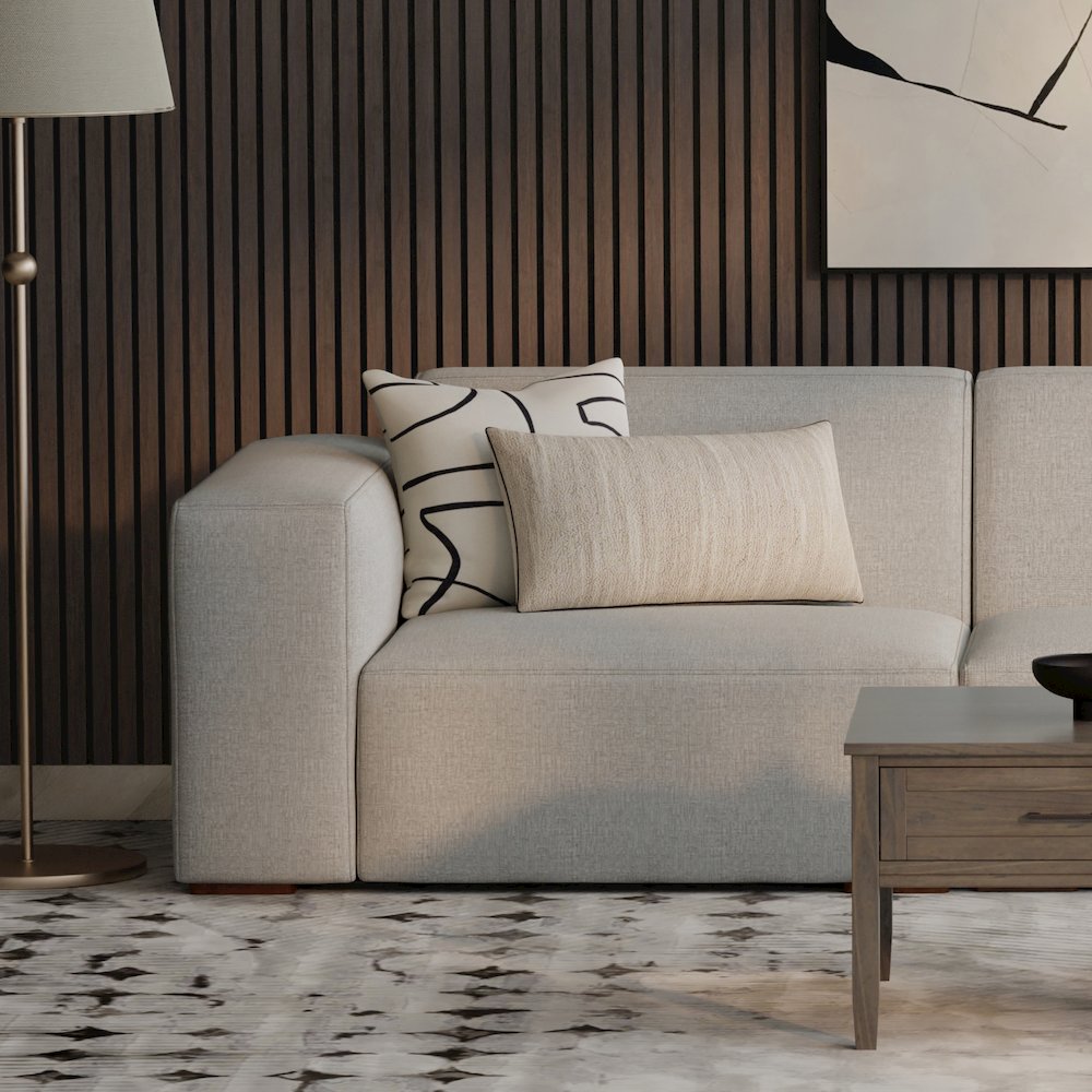 Rex Left-Arm Sofa Module In Tightly Woven Performance Fabric. Picture 5